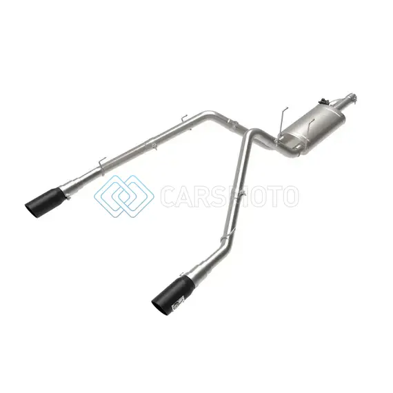 AFE 49-32083-B 09-18 RAM 1500 V8 5.7L HEMI GEMINI XV 3IN 304 SS CAT-BACK EXHAUST W/ BLACK TIPS