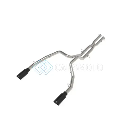 AFE 49-32087-B 2025 DODGE RAM 1500 VULCAN SERIES 304 STAINLESS STEEL CAT-BACK EXHAUST SYSTEM W/ BLACK TIP