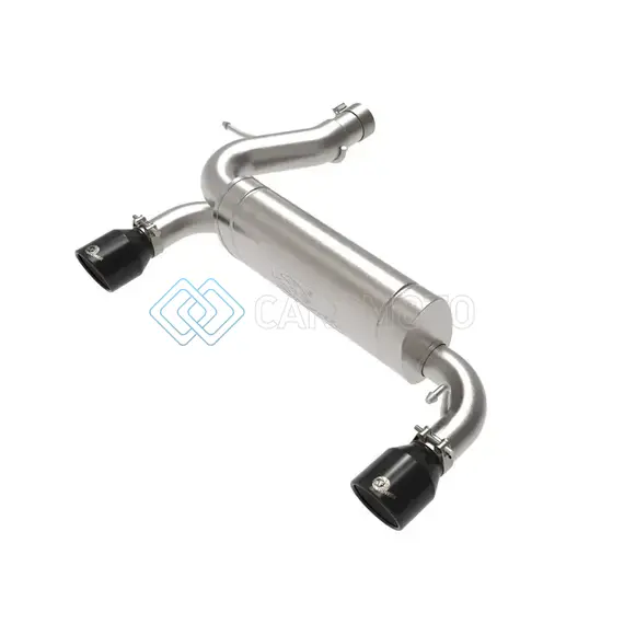 AFE 49-33137-B VULCAN 3IN 304 SS AXLE-BACK EXHAUST 2021 FORD BRONCO L4-2.3L (T)/V6-2.7L (TT) W/ BLACK TIPS