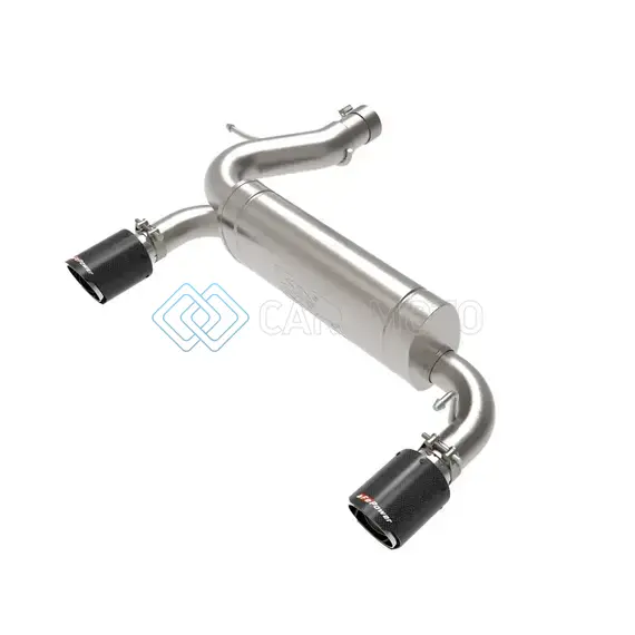 AFE 49-33137-C VULCAN 3IN 304 SS AXLE-BACK EXHAUST 2021 FORD BRONCO L4-2.3L (T)/V6-2.7L (TT) W/ CARBON TIPS