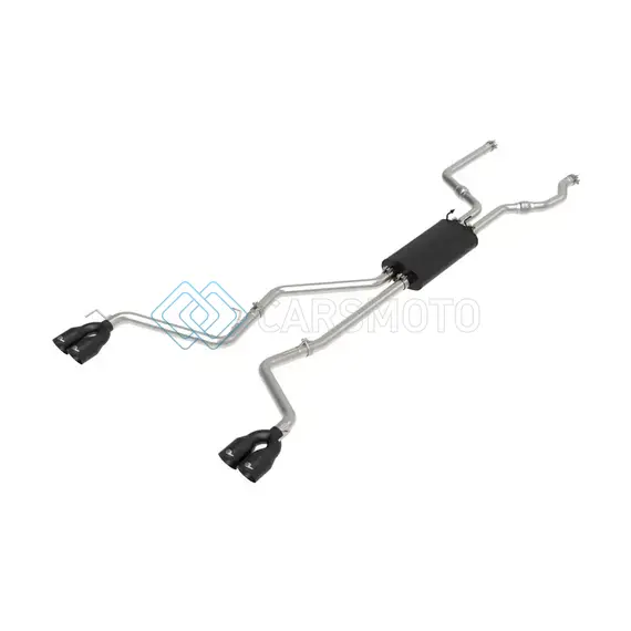 AFE 49-33139-B MACH FORCE-XP 2.5IN. 304 SS C/B EXHAUST 20-21 FORD EXPLORER V6-3.0L - BLACK TIP