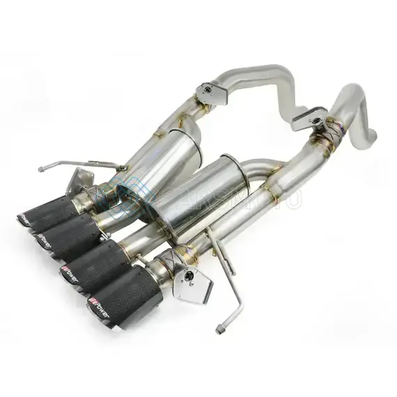 AFE 49-34056-1C MACH FORCE-XP AXLE-BACK EXHAUST SYSTEM W/ CARBON FIBER TIPS CHEVROLET CORVETTE (C7) 14-19 6.2L