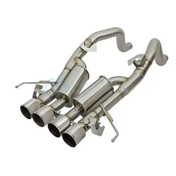 AFE 49-34056-P MACHFORCE XP 3IN-2 1/2IN AXLE BACK 304SS EXHAUST W/ POLISHED TIPS 14-17 CHEVY CORVETTE V8-6.2L