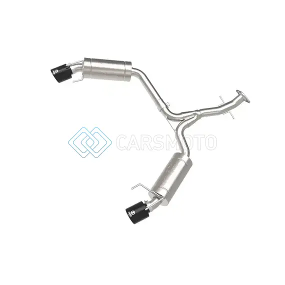 AFE 49-36055-B POWER TAKEDA 06-13 LEXUS IS250/IS350 SS AXLE-BACK EXHAUST W/ BLACK TIPS