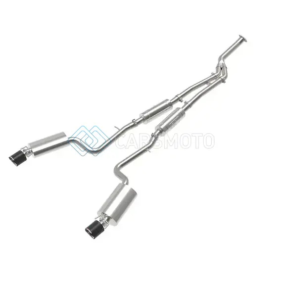AFE 49-36059-C POWER TAKEDA 16-17 LEXUS IS200T L4-2.0L (T) 2.5IN-3IN 304 SS CB EXHAUST - CARBON FIBER