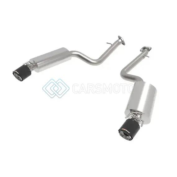 AFE 49-36060-C LEXUS IS350 14-22 V6-3.5L TAKEDA AXLE-BACK EXHAUST SYSTEM- CARBON FIBER TIP