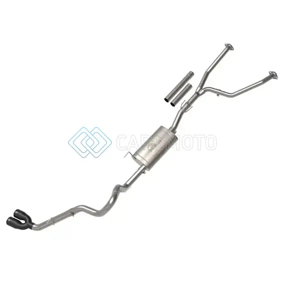 AFE 49-36061-B 2022 TOYOTA TUNDRA V6-3.5L (TT) VULCAN SERIES 2.5IN TO 3IN 304 SS CAT-BACK EXHAUST W/ BLACK TIP