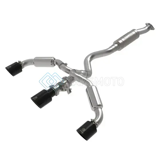 AFE 49-36070-B 23-24 TOYOTA GR COROLLA L3 1.6L (T) GEMINI XV 3IN TO 2-1/2IN CAT BACK EXHAUST W/ BLACK TIPS