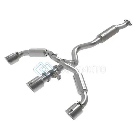 AFE 49-36070-P 23-24 TOYOTA GR COROLLA L3 1.6L (T) GEMINI XV 3IN TO 2-1/2IN CAT BACK EXHAUST W/ POLISHED TIPS
