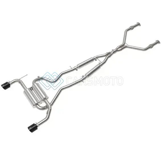 AFE 49-36136-B 14-15 INFINITI Q50 V6 3.7L TAKEDA 2.5IN 305 SS CAT BACK EXHAUST SYSTEM W/ BLACK TIPS