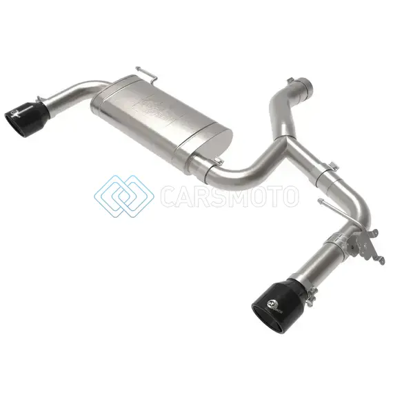 AFE 49-36349-B MACHFORCE XP EXHAUSTS AXLE-BACK 15-21 BMW X1 2.0L (T) (SS W/BLACK TIPS)