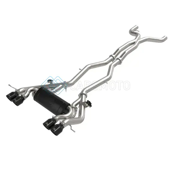 AFE 49-36351-B MACHFORCE XP EXHAUSTS CAT-BACK SS 21 BMW M2 COMPETITION L6-3.0L W/BLACK TIPS