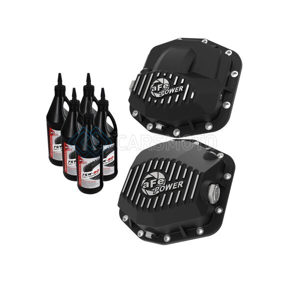 AFE 46-7100AB PRO SERIES FRONT AND REAR DIFF COVER KIT W/ OIL 2018+ JEEP WRANGLER (JL) V6 3.6L (DANA M220)