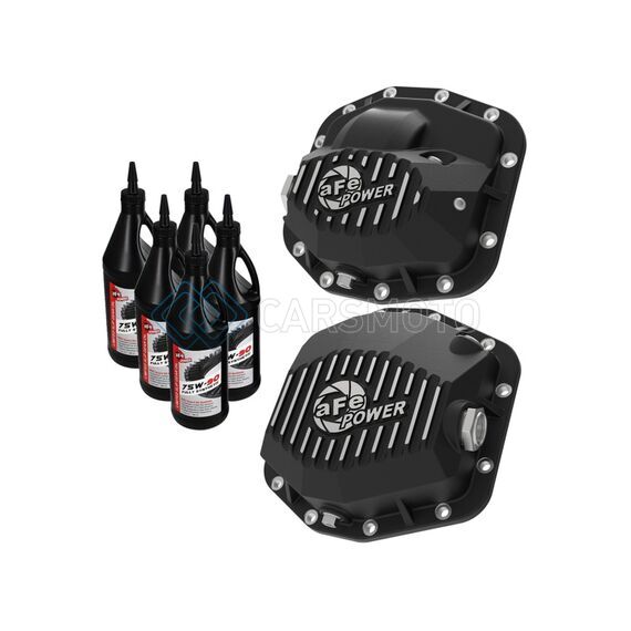 AFE 46-7101AB PRO SERIES FRONT/REAR DIFF COVER KIT W/ OIL 2018+ JEEP WRANGLER (JL) 2018 3.6L (DANA M186/M220)