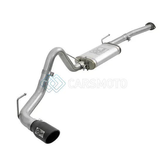 AFE 49-46042-B MACH FORCE-XP 2-1/2IN 304 SS CAT-BACK EXHAUST W/BLACK TIPS 2016+ TOYOTA TACOMA L4-2.7L / V6-3.5L
