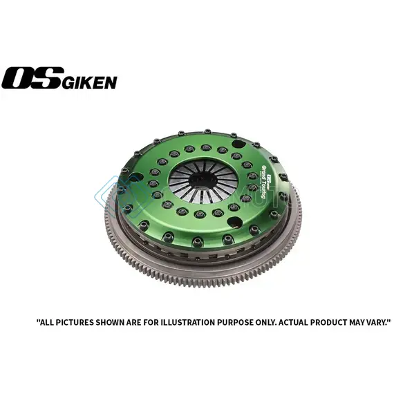 OS GIKEN NS221-BP6 NISSAN SKYLINE RB26DETT GRAND TOURING DAMPENED TWIN PLATE W/SOFT DIAPHRAGM CLUTCH