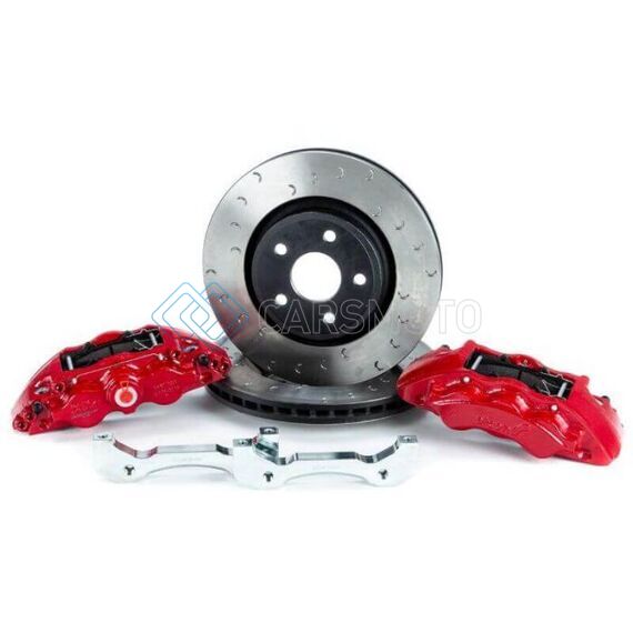 ALCON BKF1551K06 2018+ JEEP JL 350X32MM ROTORS 6-PISTON RED CALIPERS FRONT BRAKE UPGRADE KIT