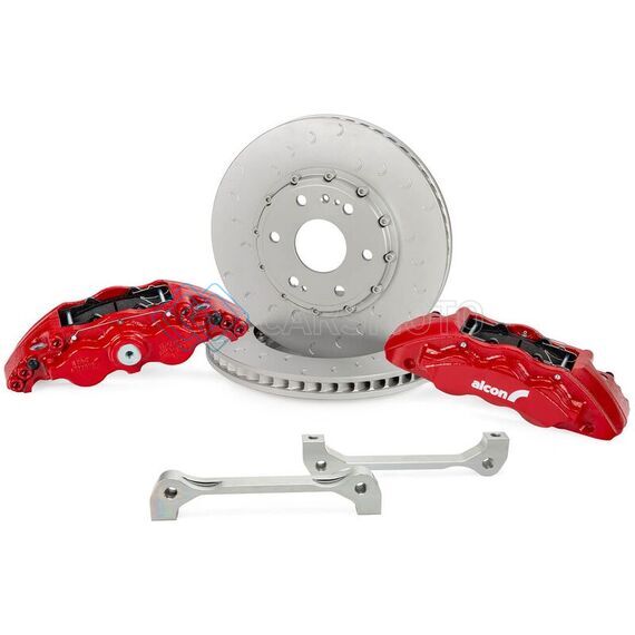 ALCON BKF1559BF58 19+ SILVERADO/SIERRA 20+ SUBURBAN/TAHOE/YUKON 355X33MM 6-PISTON CALIPER FRT BRAKE KIT - RED