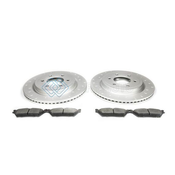 ALCON BKR3430X1227 19-20 RAPTOR/ 18-20 F-150 PAD & ROTOR KIT (USE WITH STOCK CALIPERS) W/ ELECT PARK BRAKE - REAR