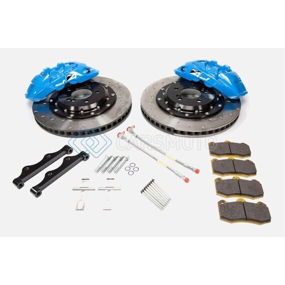 ALCON BKR6959B05 2009+ NISSAN GT-R R35 380X33MM ROTOR 4 PISTON CALIPER RC4 REAR AXLE KIT - SKY BLUE