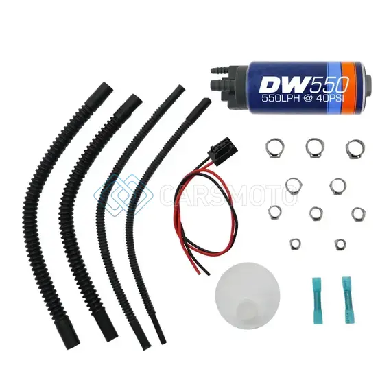 DEATSCHWERKS 9-551-0500 DW550 SERIES 550LPH IN-TANK FUEL PUMP W /UNIVERSAL INSTALL KIT