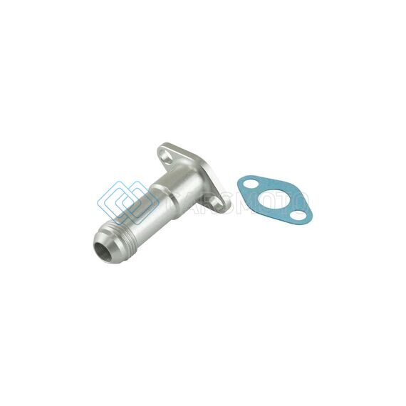 TURBOSMART TS-199-3007 38.1MM 10AN 75MM EXTENDED OIL DRAIN - SILVER