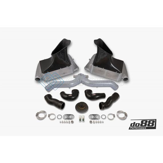 DO88 BIG-130SI 10-12 PORSCHE 911 TURBO/TURBO S (997.2) BIGPACK INTERCOOLER KIT W/SILVER PIPE