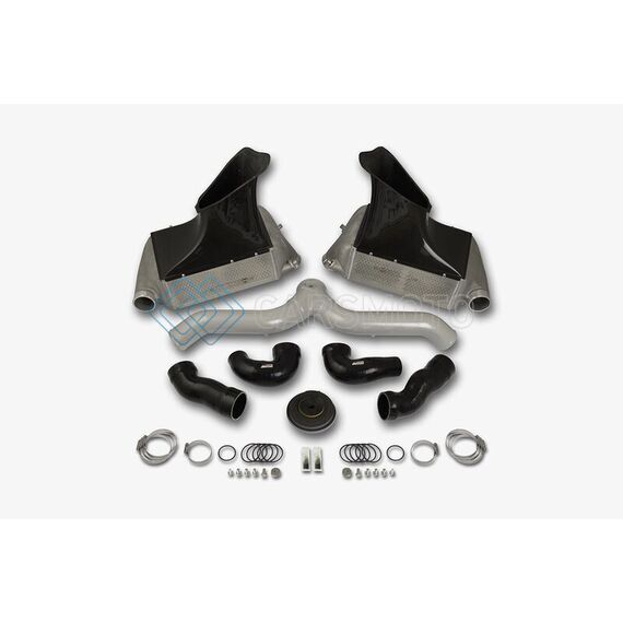 DO88 BIG-140SI 07-09 PORSCHE 911 TURBO/GT2 (997.1) BIGPACK INTERCOOLER KIT W/SILVER PIPE