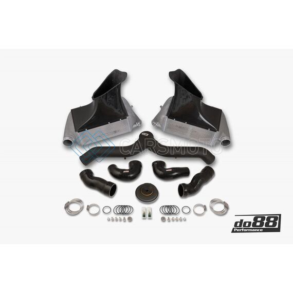 DO88 BIG-140SV 07-09 PORSCHE 911 TURBO/GT2 (997.1) BIGPACK INTERCOOLER KIT W/BLACK PIPE