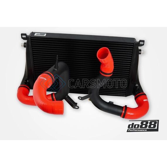 DO88 BIG-340-2-R VAG 2.0T EA888 GEN4 (245HP) BIGPACK INTERCOOLER KIT W/RED HOSES