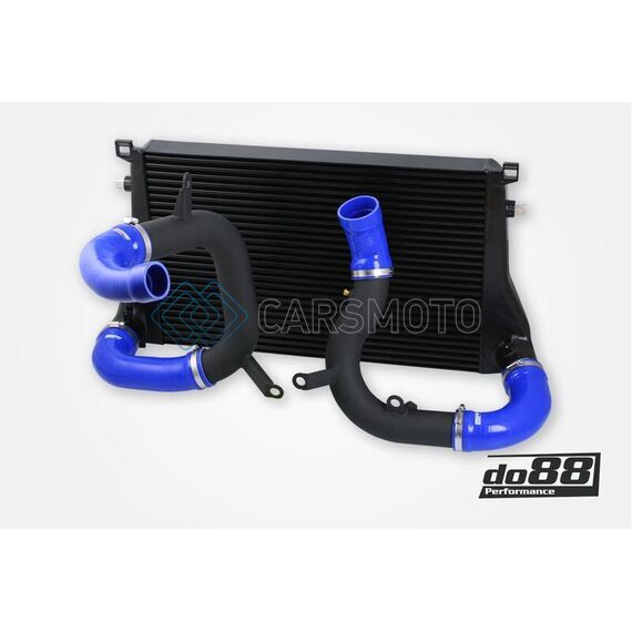 DO88 BIG-340-3-B VAG 1.8T/2.0T (MQB) BIGPACK INTERCOOLER KIT W/BLUE HOSES