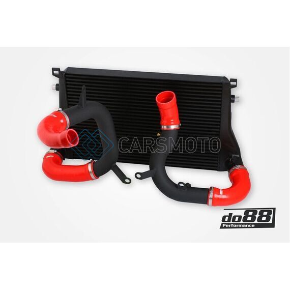 DO88 BIG-340-3-R VAG 1.8T/2.0T (MQB) BIGPACK INTERCOOLER KIT W/RED HOSES