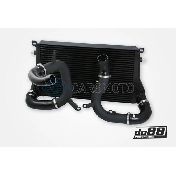 DO88 BIG-340-3-S VAG 1.8T/2.0T (MQB) BIGPACK INTERCOOLER KIT W/BLACK HOSES