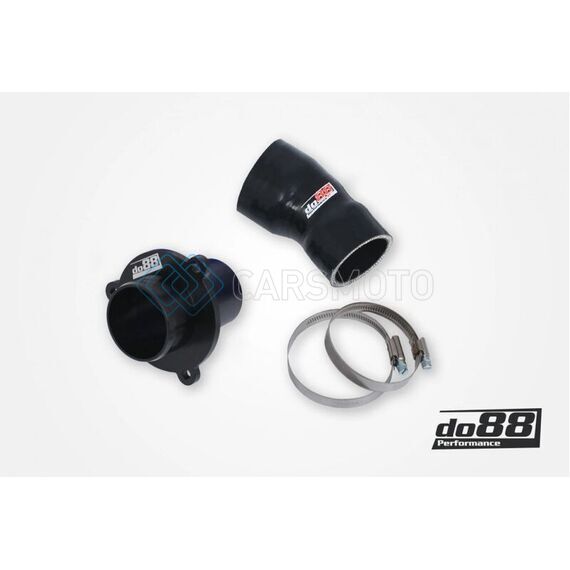 DO88 CP-110S-OEM VAG 1.8/2.0 TSI (MQB) TURBO MUFFLER DELETE OEM PRESSURE PIPES BLACK HOSE
