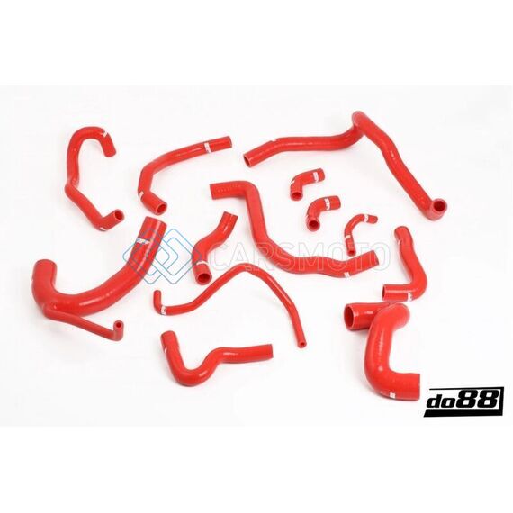 DO88 DO88-KIT133R 98-02 AUDI S4/RS4 2.7L BITURBO (B5) RADIATOR HOSES - RED