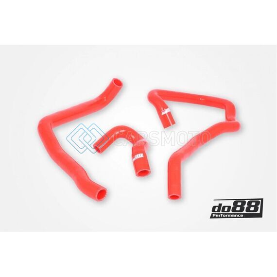 DO88 DO88-KIT189R AUDI/SEAT/VOLKSWAGEN 2.0T (MQB) REMOTE RADIATOR COOLANT HOSES (RIGHT) - RED