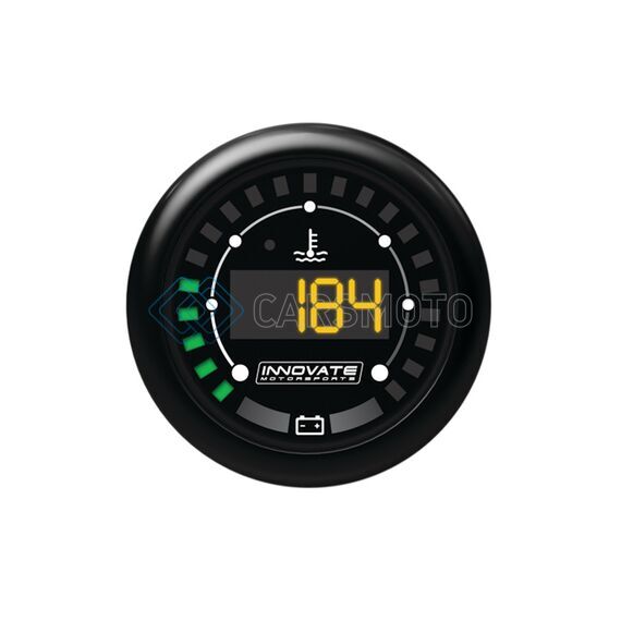 INNOVATE 3853 MTX DIGITAL WATER TEMPERATURE & BATTERY GAUGE KIT DUAL FUNCTION!
