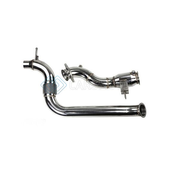 TURBO XS M15-DPC 2015+ FORD MUSTANG ECOBOOST DOWNPIPE W/ HIGH FLOW CATALYTIC CONVERTER