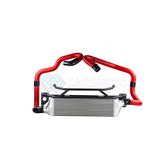 TURBO XS STI15-FMIC-RED FMIC 2015-2017 SUBARU STI - WRINKLE RED PIPES