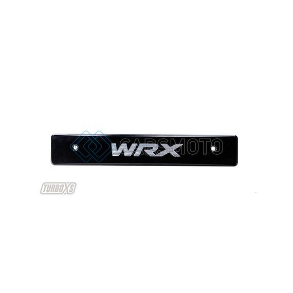 TURBO XS WS08-LPD-BLK-WRX 08-14 SUBARU WRX/STI BILLET ALUMINUM LICENSE PLATE DELETE BLACK MACHINED WRX LOGO