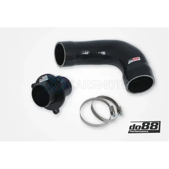DO88 CP-110S-DO88-2 VAG 1.8 2.0 TSI (MQB) TURBO MUFFLER DELETE TR-340 BLACK HOSES