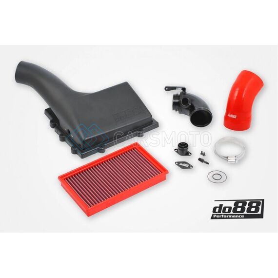 DO88 LF-120-R-F-130 VAG 1.8 2.0 TSI (MQB) V1 INTAKE SYSTEM W/INLET PIPE RED HOSE FILTER