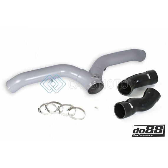 DO88 TR-140SI-OEM PORSCHE 997.1 TURBO Y-PIPE SILVER FOR OEM INTERCOOLER