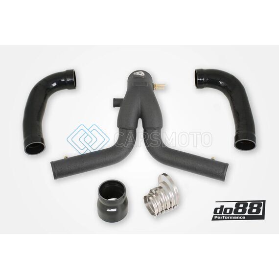 DO88 TR-200SV-DO88-1 13-15 PORSCHE 911 TURBO/TURBO S (991.1) Y-PIPE FOR INTERCOOLER - BLACK