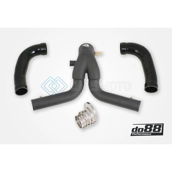 DO88 TR-200SV-DO88-2 2015+ PORSCHE 911 TURBO/TURBO S (991.2) Y-PIPE FOR INTERCOOLER - BLACK