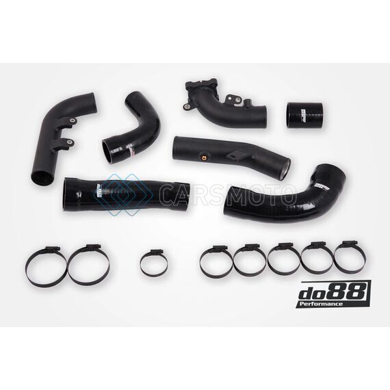 DO88 TR-350-S-DO88 TOYOTA YARIS GR PRESSURE PIPES FOR INTERCOOLER BLACK HOSES