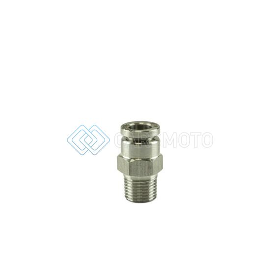TURBOSMART TS-0550-3053 1/8IN NPT TO STRAIGHT 1/4IN PUSHLOC STAINLESS STEEL
