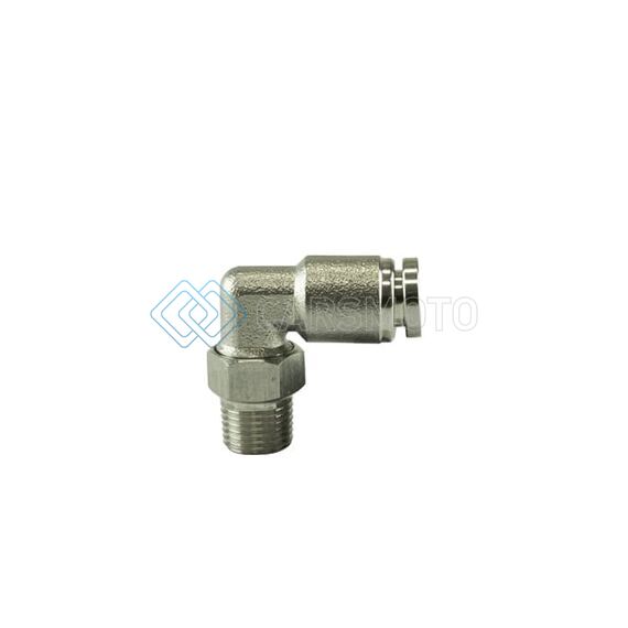 TURBOSMART TS-0550-3054 1/8 NPT TO 90 DEGREE 1/4 PUSHLOC STAINLESS STEEL