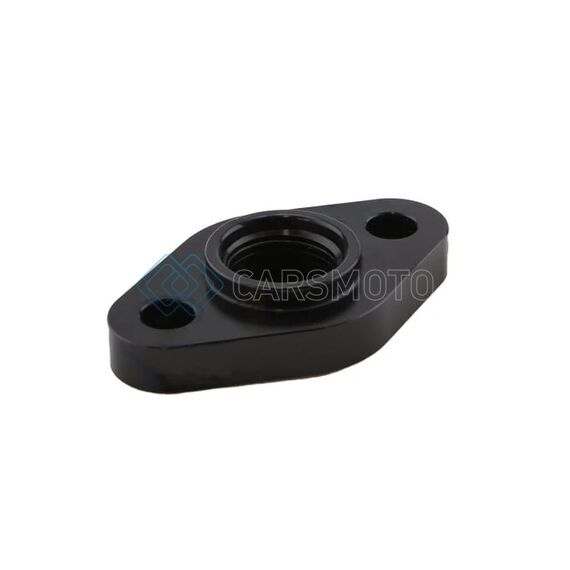 TURBOSMART TS-0804-1012 BILLET TURBO DRAIN ADAPTER W/ SILICON O-RING 52.4MM MOUNTING HOLE CTR UNIVERSAL FIT