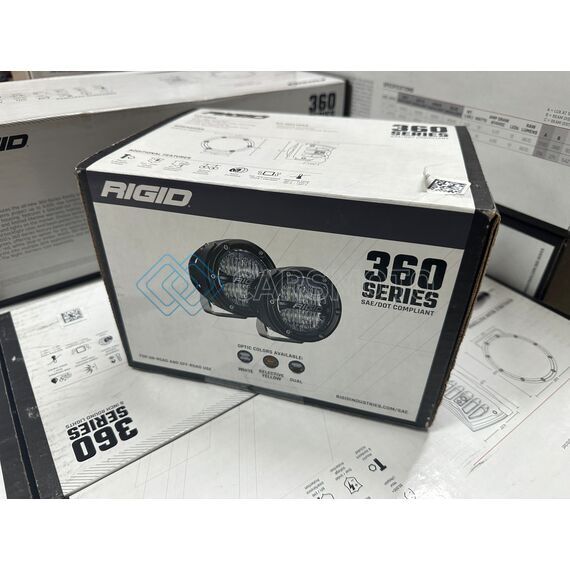 RIGID 36120 ПРОТИВОТУМАННЫЕ ФАРЫ 360 SERIES 4″ SAE БЕЛЫЙ СВЕТ (ПАРА)
